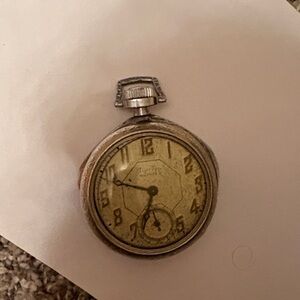 Vintage Silver Pocket Watch                 Tip-Top Quintet